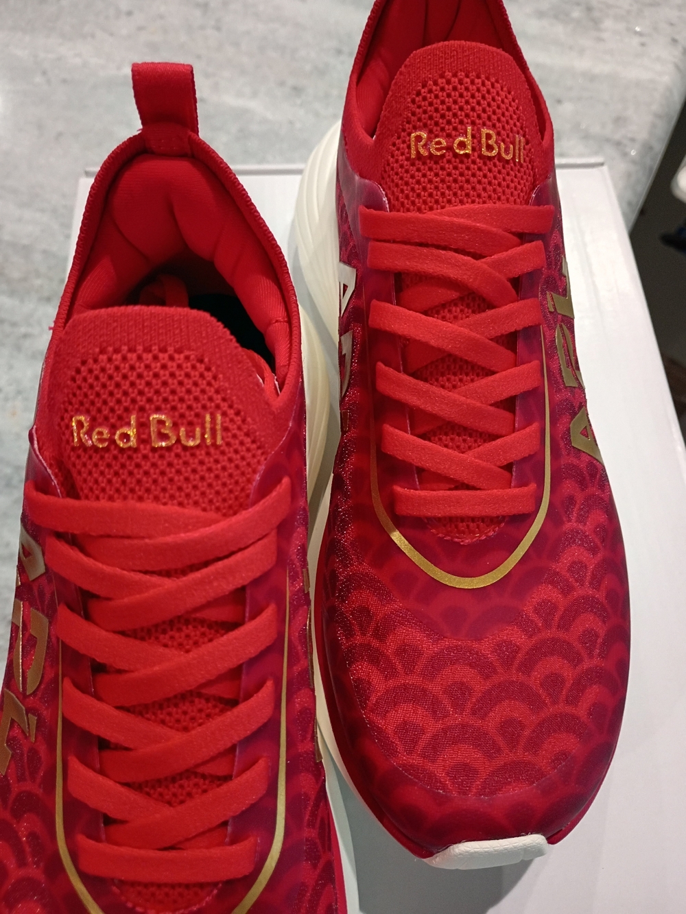 APL & Red Bull Racing Women's Red & Gold Sneakers Size 5.5 New